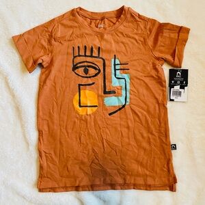 Rags to Raches Kids Tee with Abstract Face Design - NWT - Size 5/6